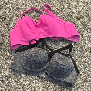 Victoria’s Secret sport Pink and Gray sports bras